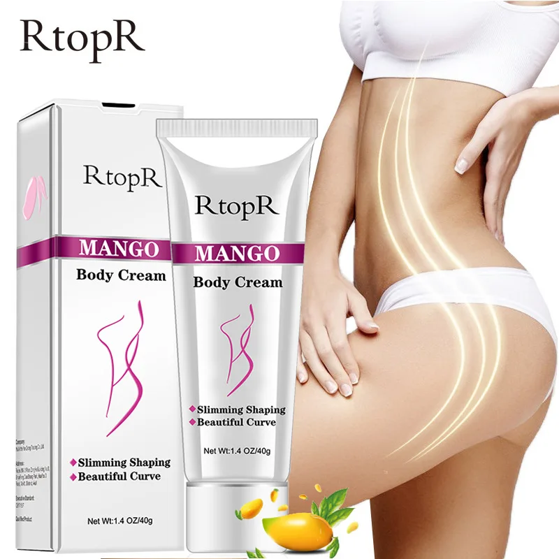 RtopR Mango Slimming Weight Lose Body Cream Slimming Shaping Create Beautiful Curve Firming Cellulite Body Anti Winkles