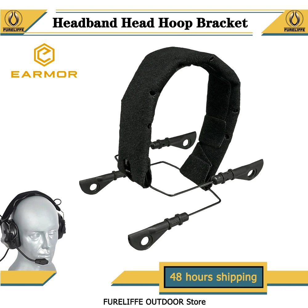 M14 Headphones Headband Head Hoop Bracket，Replace Mount Fits EARMOR (M32/M32H/M31H/M31)Mod3/Mod4 Hearing Protection Headphones