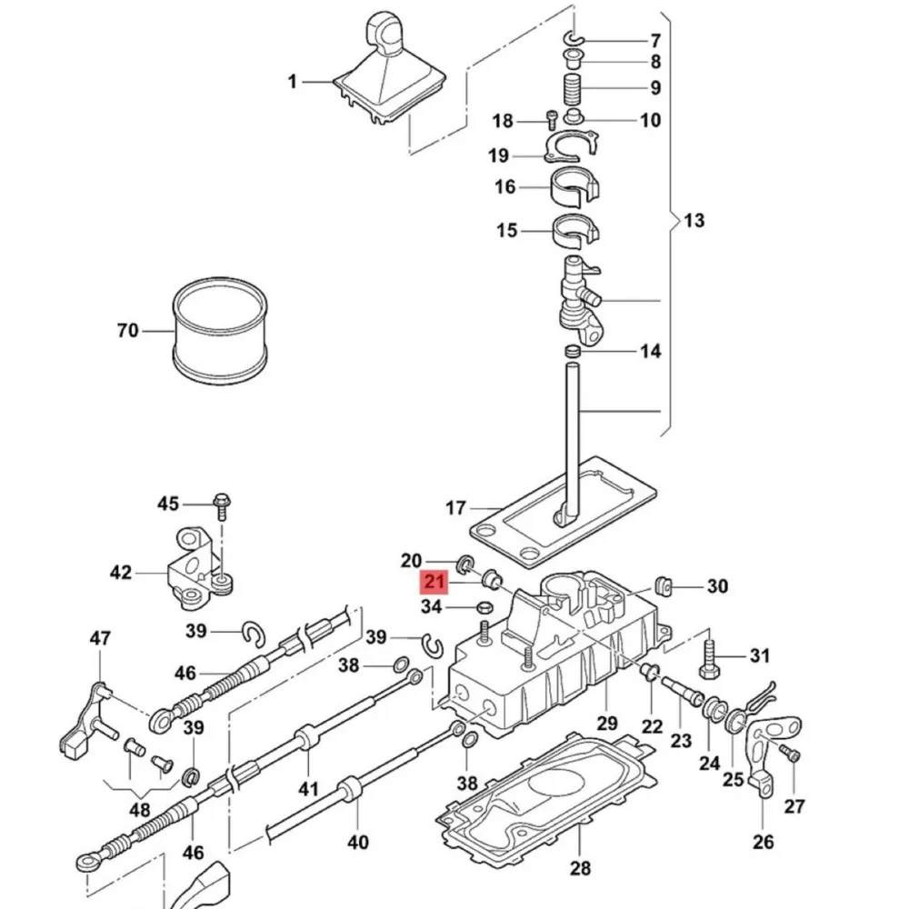 

Втулка подшипника переключения передач для Polo Caddy Golf IV 4, Touran Transporter Jetta Beetle Sharan Passat Octavia Fabia Ibiza