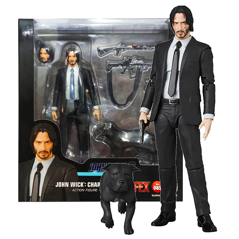 MAFEX 085 John Wick Chapter 2 Action Figure 16cm Movable Ornaments PVC Collection Johnthan Wick Diamond Figures Model Toys Gifts