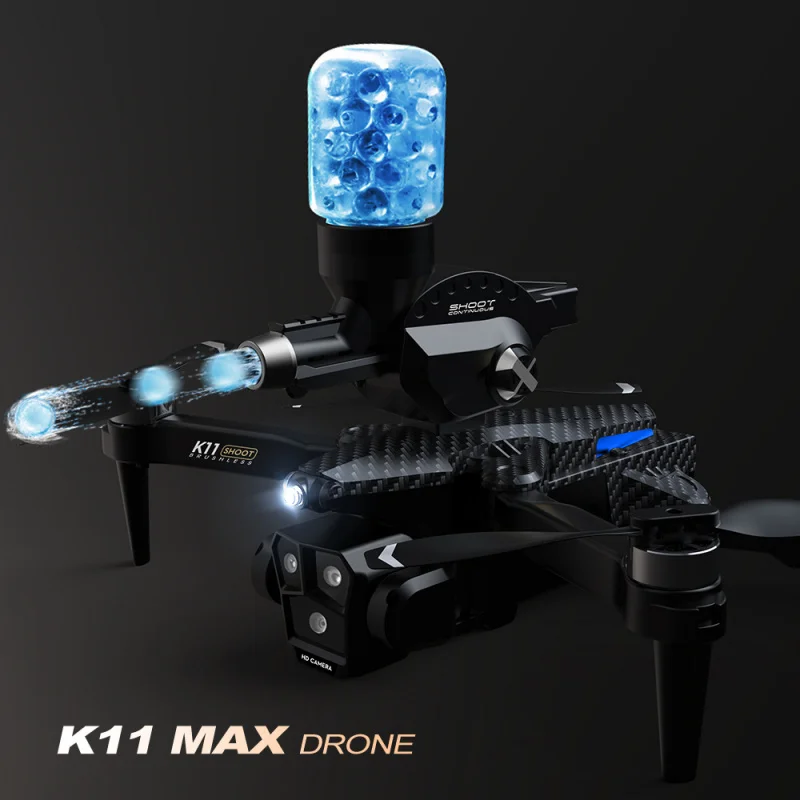 K11 Max Drone with Optical Flow, Triple Camera, Brushless Motor, Water Balloons, RC Quadcopter