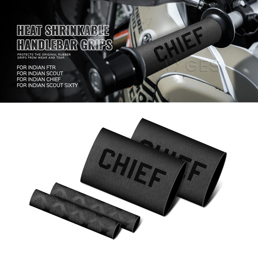 Motocicleta Calor Shrinkable Guidão Grips, Embraiagem Brake Lever Cover, Luva antiderrapante Grip, Indian FTR, Scout Chief, Scout Sessenta