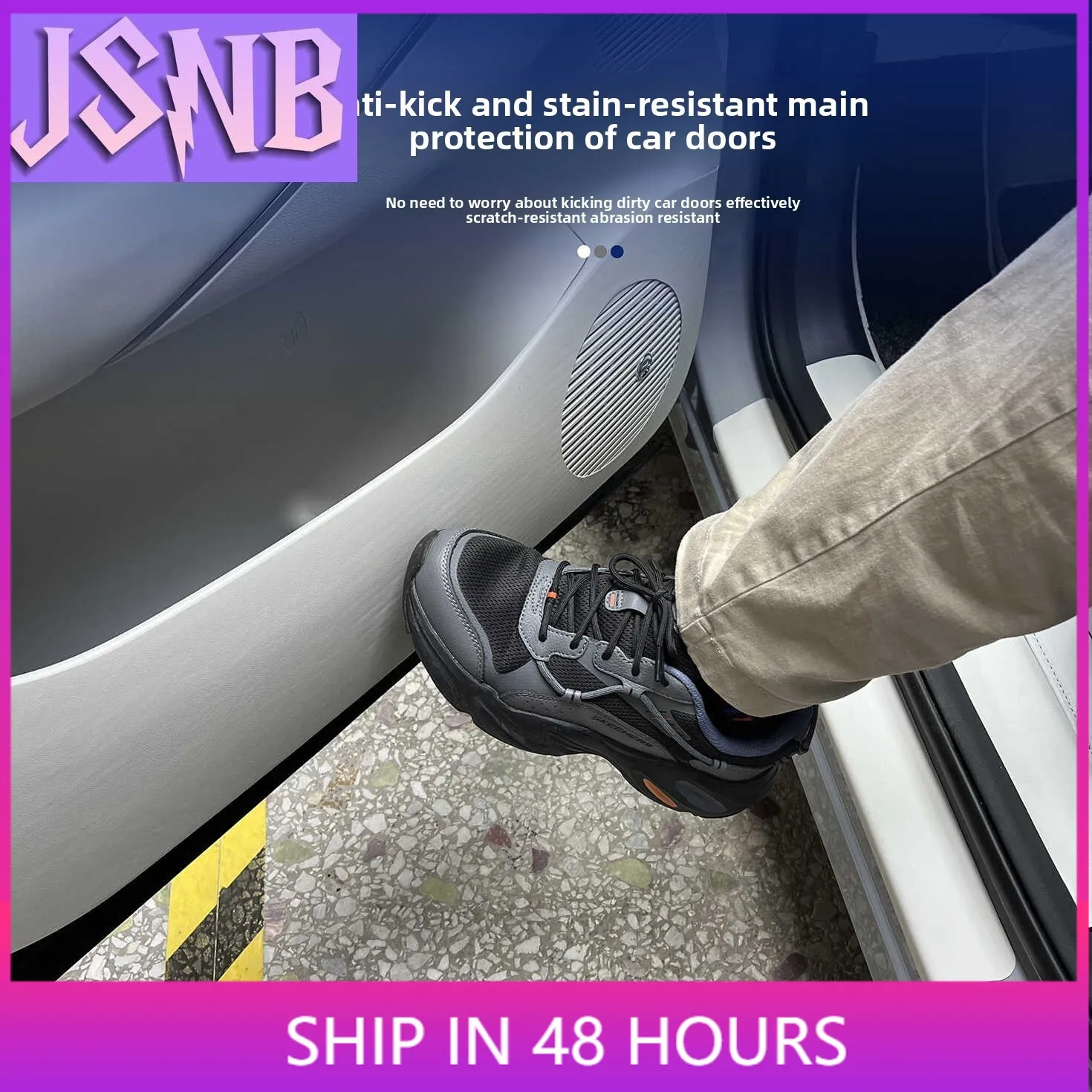 New Car Door Anti Kick Pad Leather Anti-scratch Co-pilot Gloove Box Protective Sticker For Geely E5 2024 2025 Interior Accessori