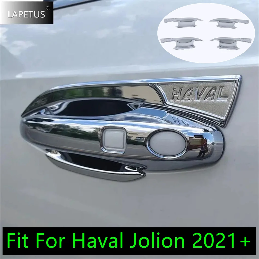 

For Haval Jolion 2021 - 2024 Car Accessories Door Pull Handle Catch Decor Cover Trim Exterior Modified Chrome / ABS Carbon Fiber