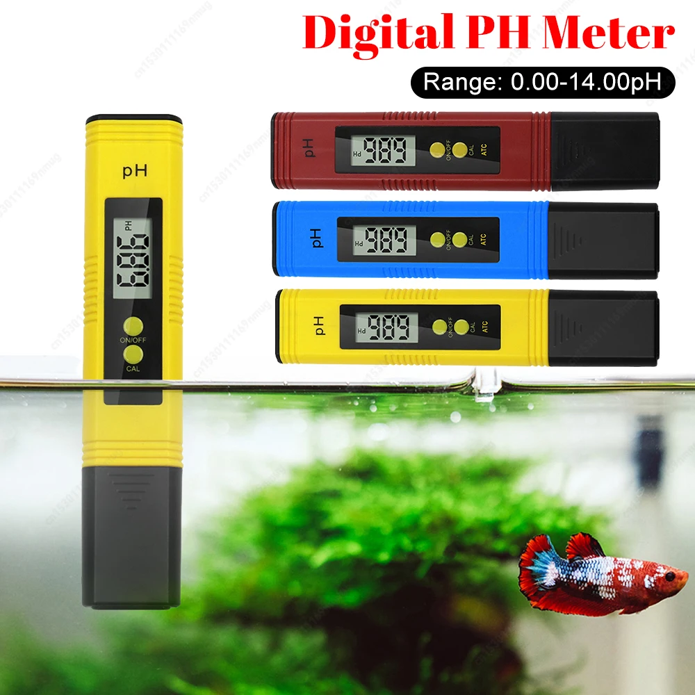 Probador de pH/H2/TEMP/ORP 4 en 1, medidor Digital de concentración de iones de hidrógeno, Monitor de calidad del agua para acuario y piscina