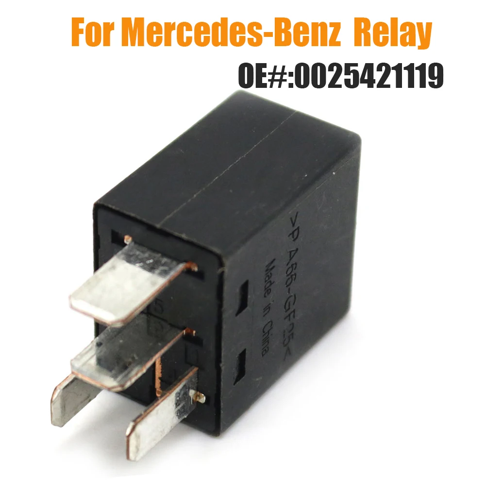 

0025421119 Relay Assy Switch For Mercedes-Benz 12V 20A Relay A B C E Class 4-Pin 4RA007813-00 002-542-11-19 002 542 11 19