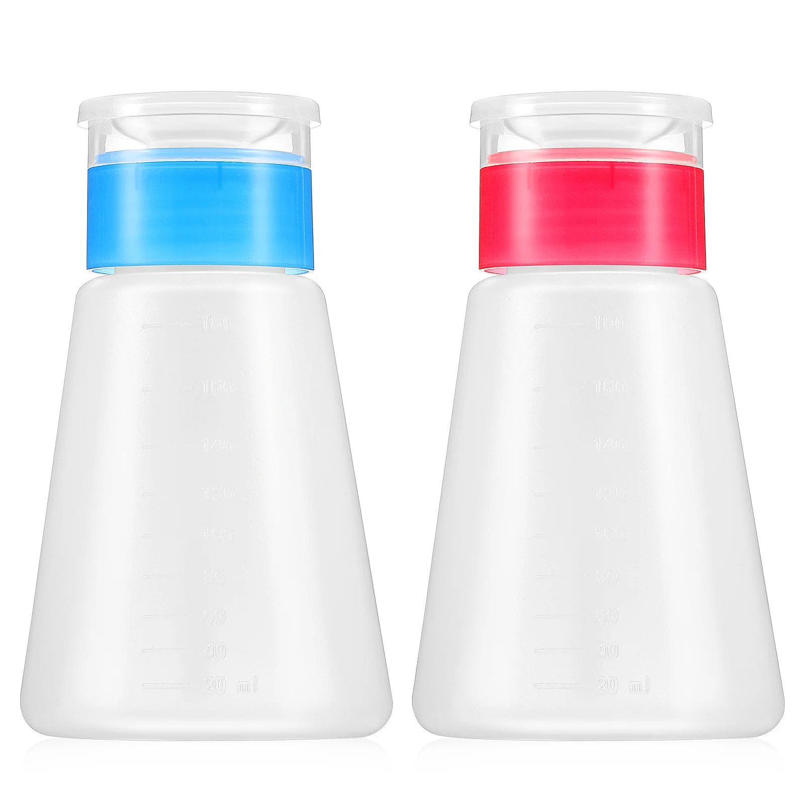 Bouteilles à pompe vides, distributeurs de dissolvant de vernis à ongles, pompe à liquide rechargeable étanche, 2 pièces