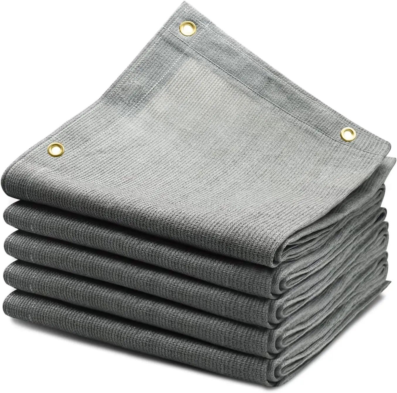 90% Sun Shade Cloth 12x24FT with Grommets, Gray - UV Block, Breathable for Patio Pergola