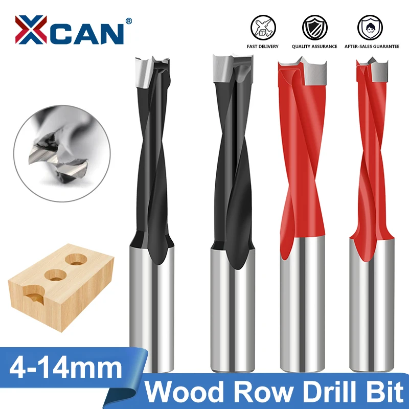XCAN 1pc 4-10mm lewo/prawo obrót drewna Forstner wiertła frez wiercenia 2 flet drewna Hole Cutter Router wiertła