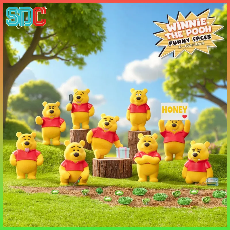 حقيقية فريدة من نوعها بوه سلسلة ويني ذا بوه صندوق أعمى أفخم تمثال سطح المكتب زخرفة لطيف دمية لعبة هدية عيد ميلاد للأصدقاء طفل #1