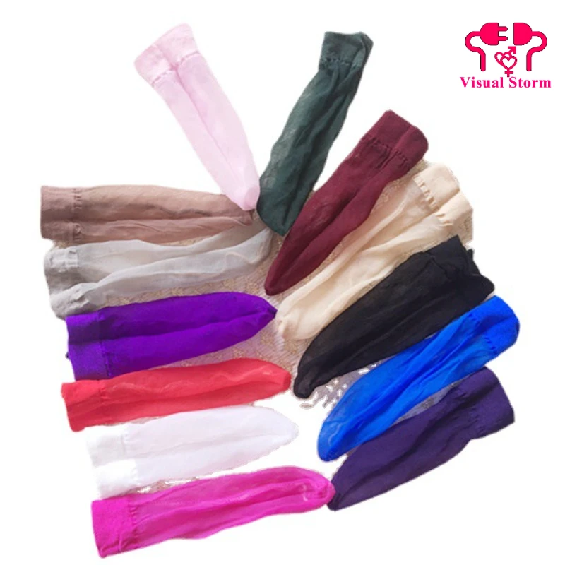 Men Sexy See Through Briefs Tube Breathable Penis Pouch Holder Gay Masturbation Silk Design Sissy Erotic Panties Exotic Cover