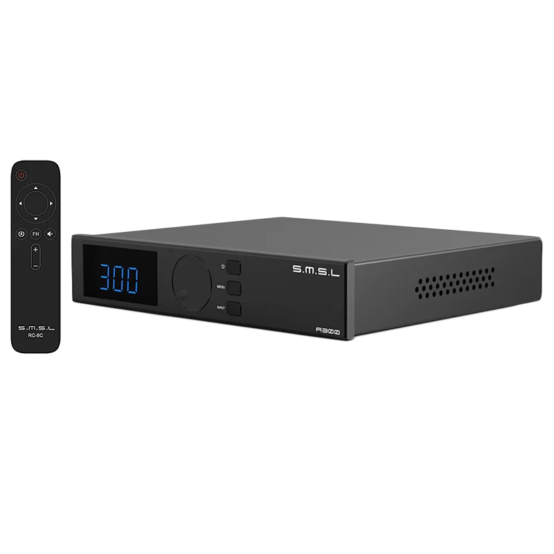 SMSL A300 Hi-res eindversterker Infineon Amp-chip Bluetooth5.0 RCA USB-ingang 165W/4Ω BTL stereo-uitgang met afstandsbediening