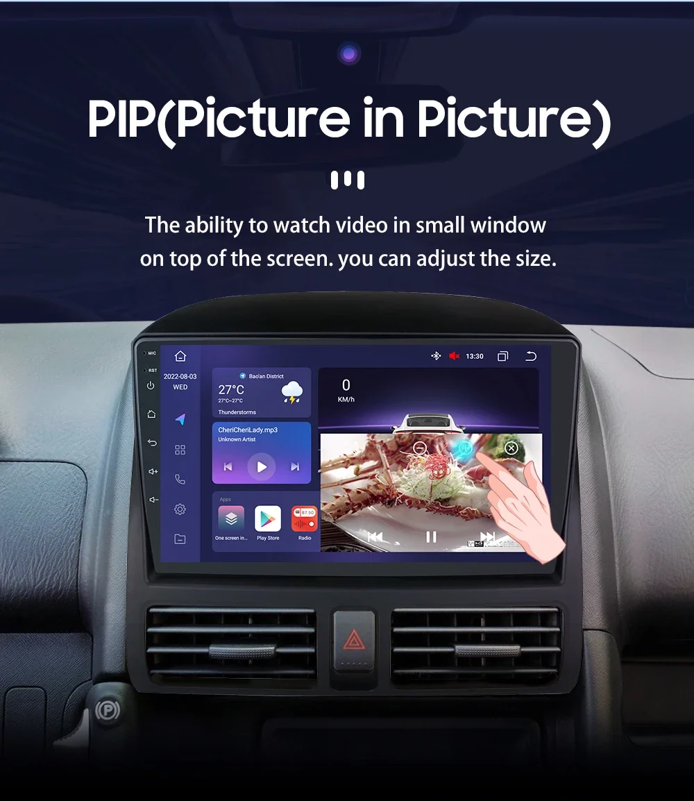Car Intelligent Systems Carplay Android Auto Radio for Honda CR-V 2 CRV 2001-2006 AutoRadio Car Multimedia Player GPS Stereo DSP
