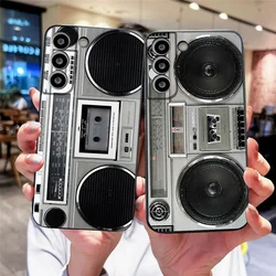 Retro Radio Graphic Phone Case for Xiaomi 14 Pro 13 Ultra 12 12t 11t 11 10 Lite 5G Shockproof Soft Silicone Covers Bumper Fundas