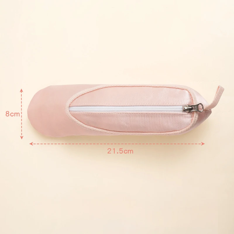 Ballet Shoes Creative Design Girl Heart Makeup Bag Female Stationery Storage Student Pencil Case