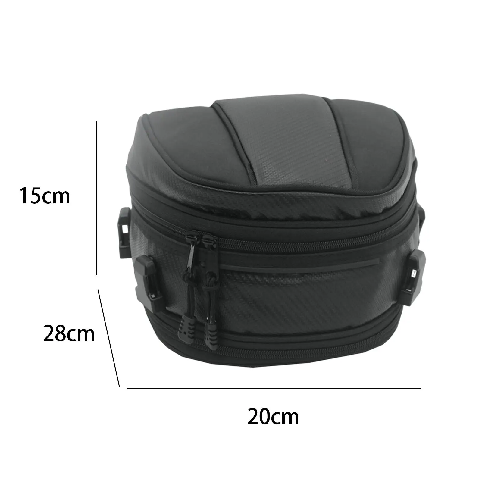 Motocicleta traseira bagagem cauda saco, resistente Saddle Bag para Motorbike Travel