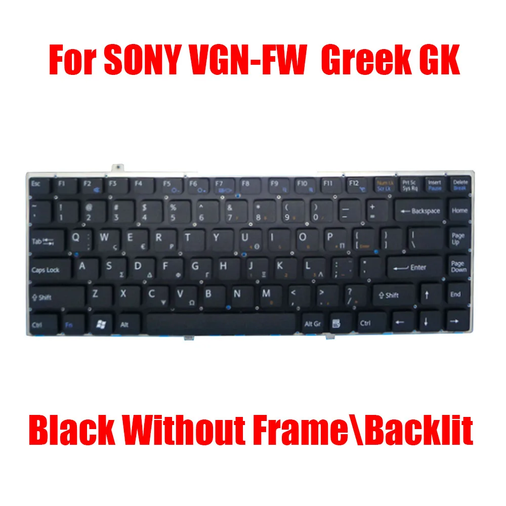 BG GK RU SD Laptop Keyboard For SONY VGN-FW VGNFW 148084372 148084192 148084172 148084272 Bulgaria Greek Russia Sweden Turkey