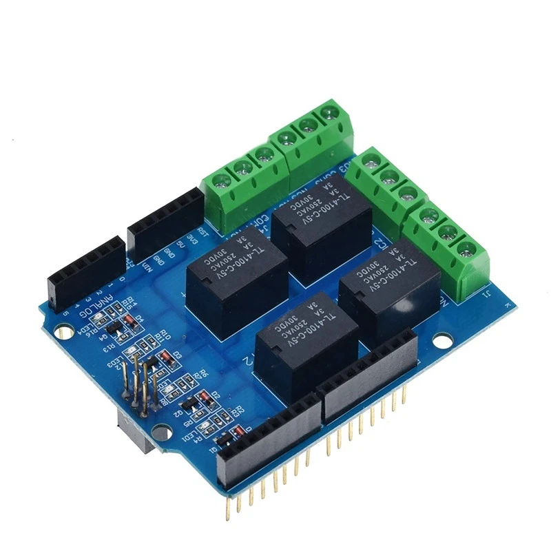 

4-way 5V relay module relay control board 4-way relay expansion board