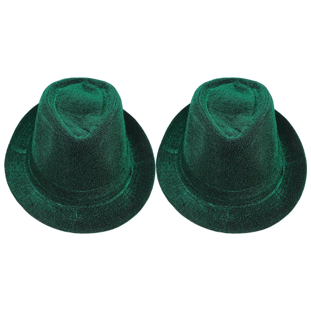 

2pcs St. Patrick'S Day Hats Fabric Bucket Cap Party Festival Cosplay Headwear Irish Day Accessories Men Women Comfortable Fit