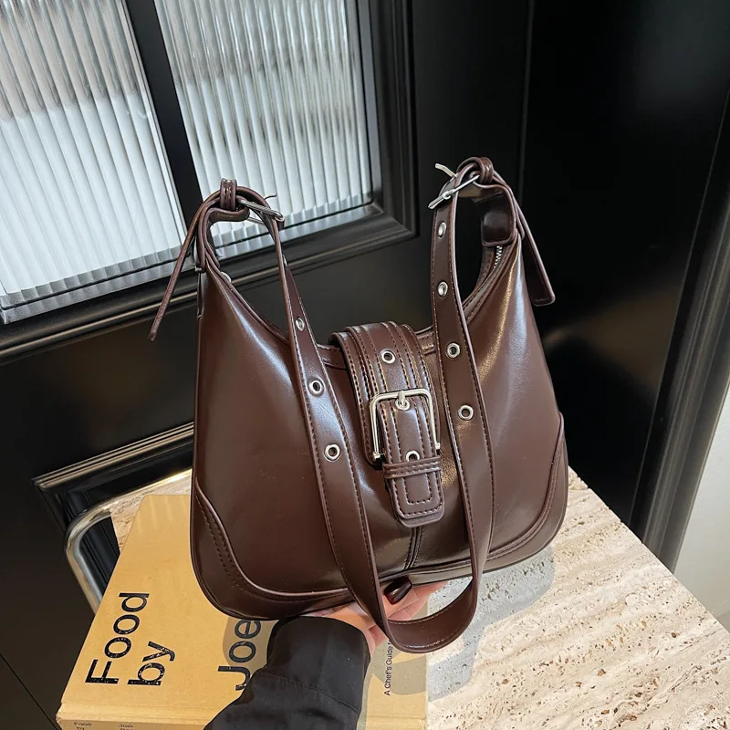 

2025 Spring Arrival! Women's Fashionable Saddle - style Underarm Bag - Retro - trendy, Versatile for Commuting and Daily Use