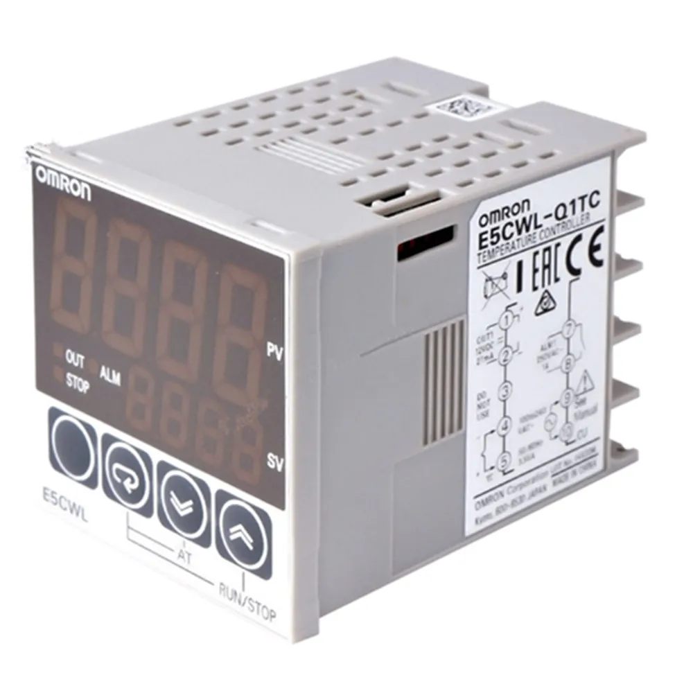 

Electronic digital display temperature controller E5CWL-R1TC/- Q1TC/-R1P /-RTC /-QTC PLC Thermostat Panel mounting Type