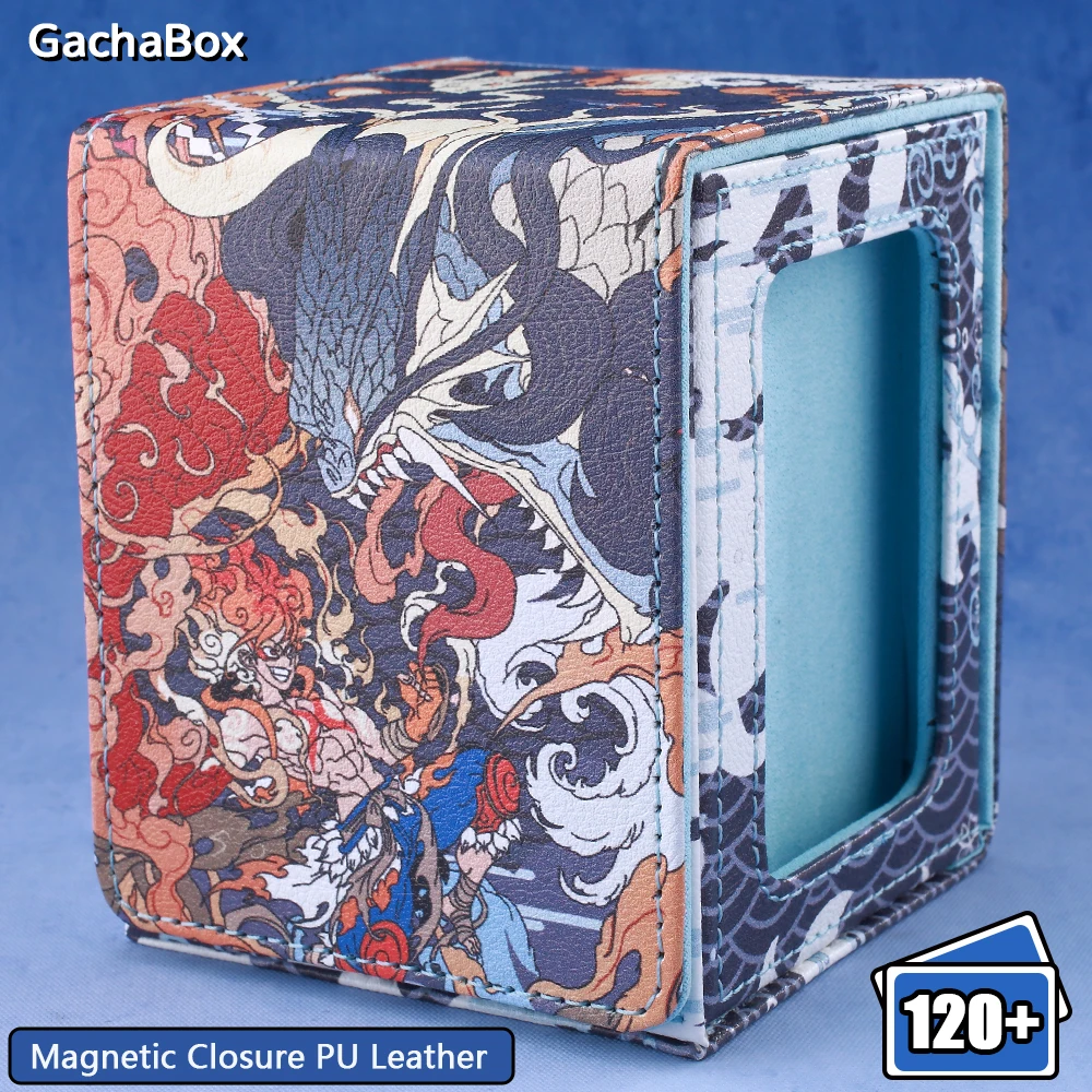 

Luffy vs Kaido TCG Card Storage Box, Display Window Large Capacity for 120+ Cards,Magnetic Closure, Compatible with OPCG,PTCG