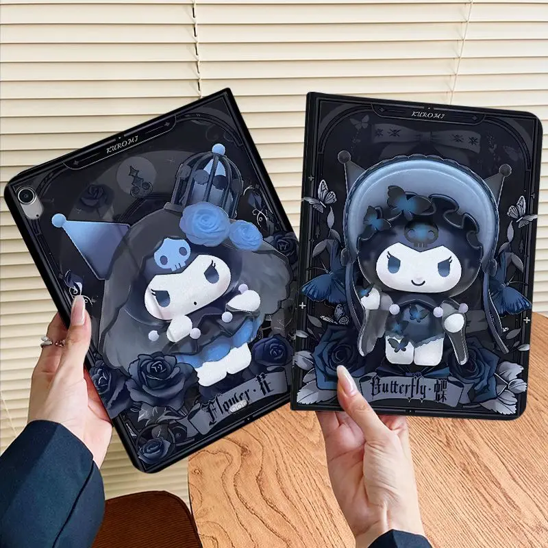 

Sanrio Kuromi Ipad Protective Case ipad 9 Air 6 New Pro Rotating Leather Case MINI456 Cute Female 10.9 inch 10 Generation 8