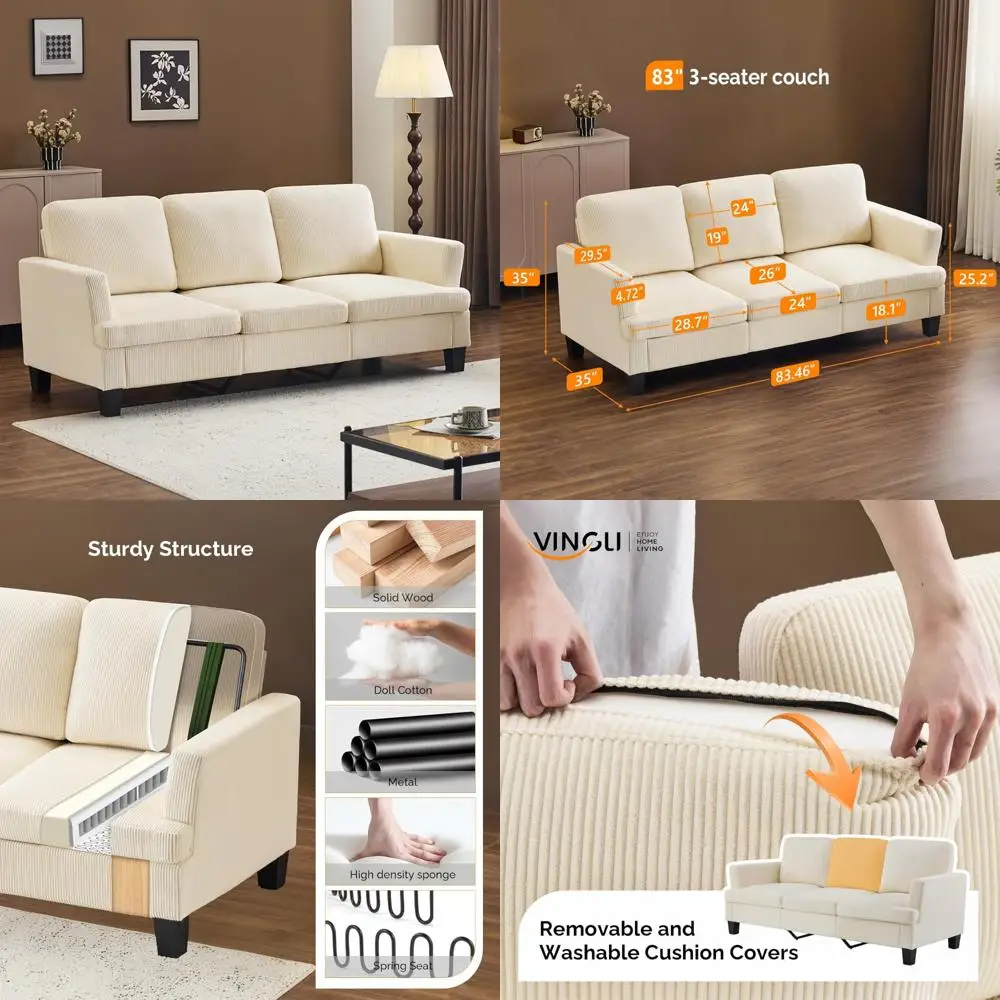 Vingli Beige 83 Sof… - image