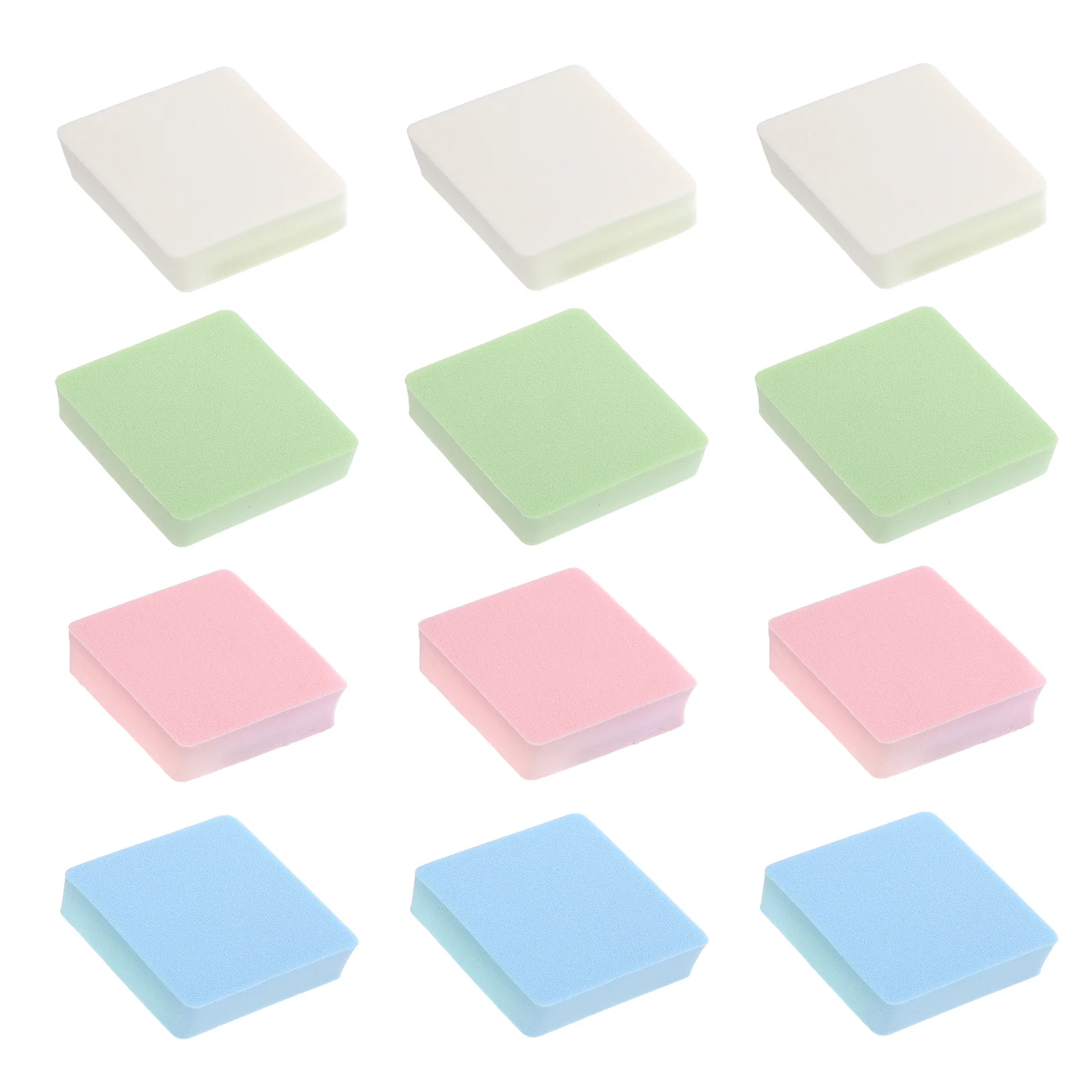 

12pcs Pink Makeup Puff Portable Powder Sponges Foundation Pad Hydrophilic Cushion Rhombic Tool Home