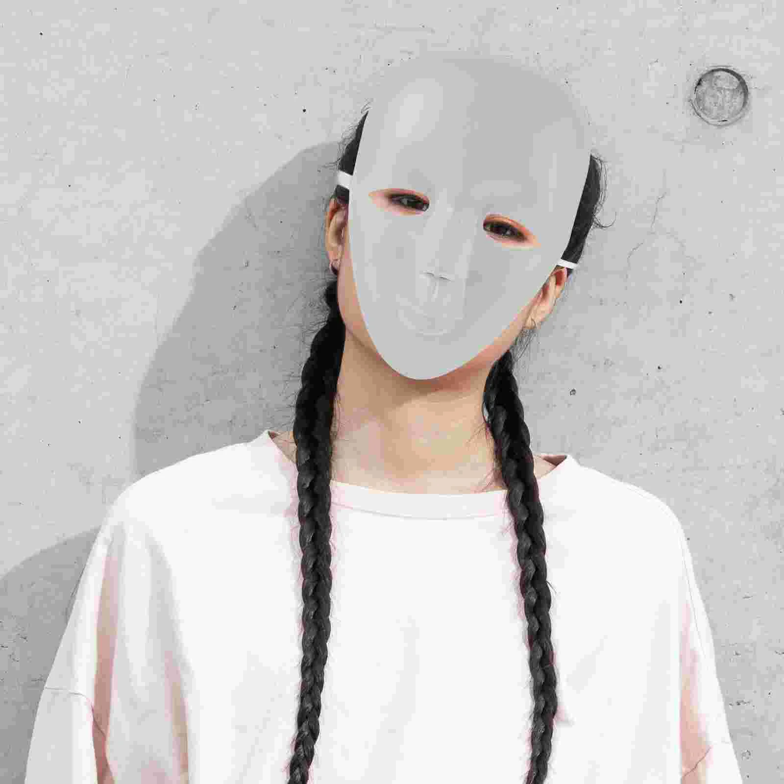 6-częściowa zwykła maska na bal maskowy dla mężczyzn Pełne dyfuzory dziecięce DIY Prom White Pp