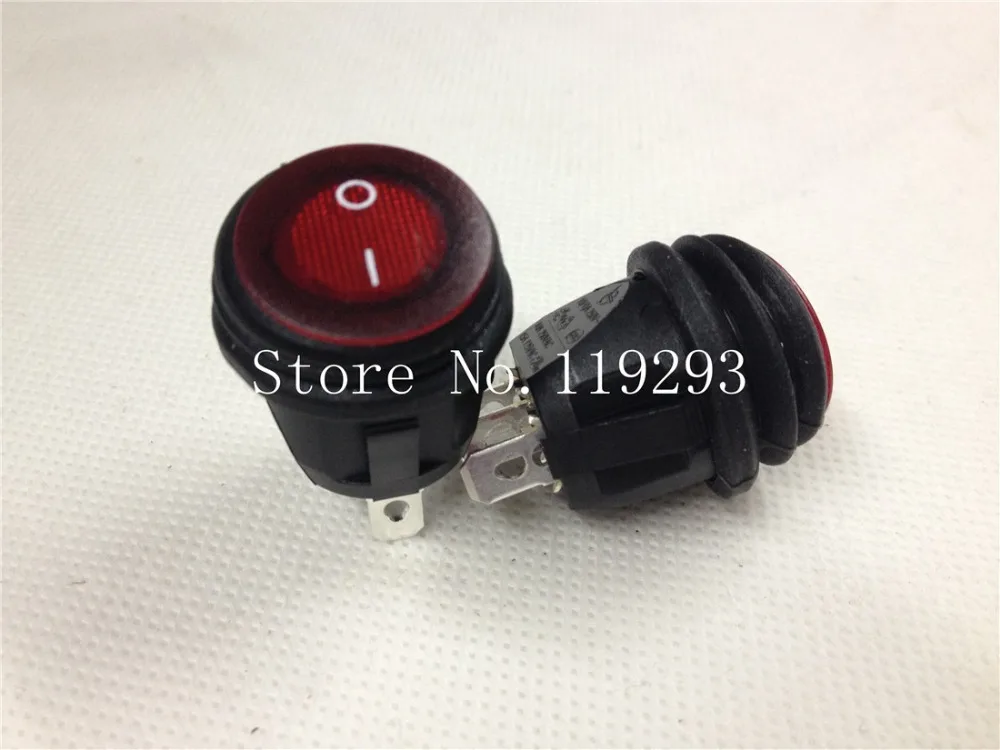 [SA]Power switch -Taiwan group LIGHT Dual rocker switch waterproof oil red boat type switch RC15--50pcs/lot