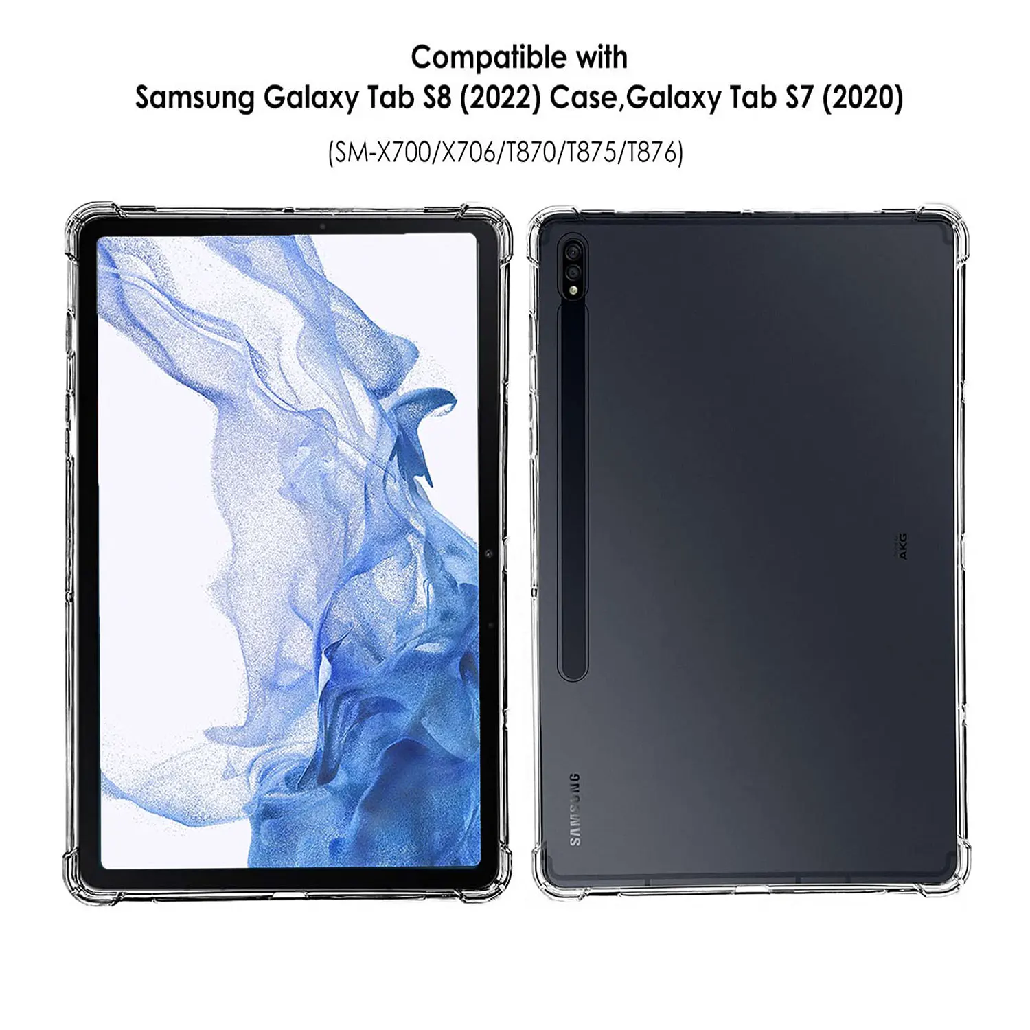 Transparent Tablet Case for Samsung Galaxy Tab S8 11.0