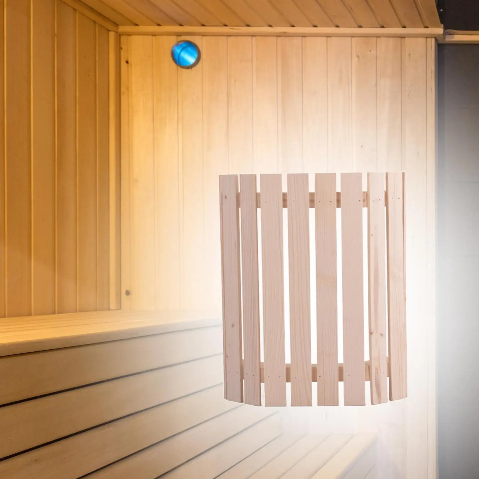 Wood Lampshade Retro Style Sauna Room Lamp Shade for Home Sauna Room Decor