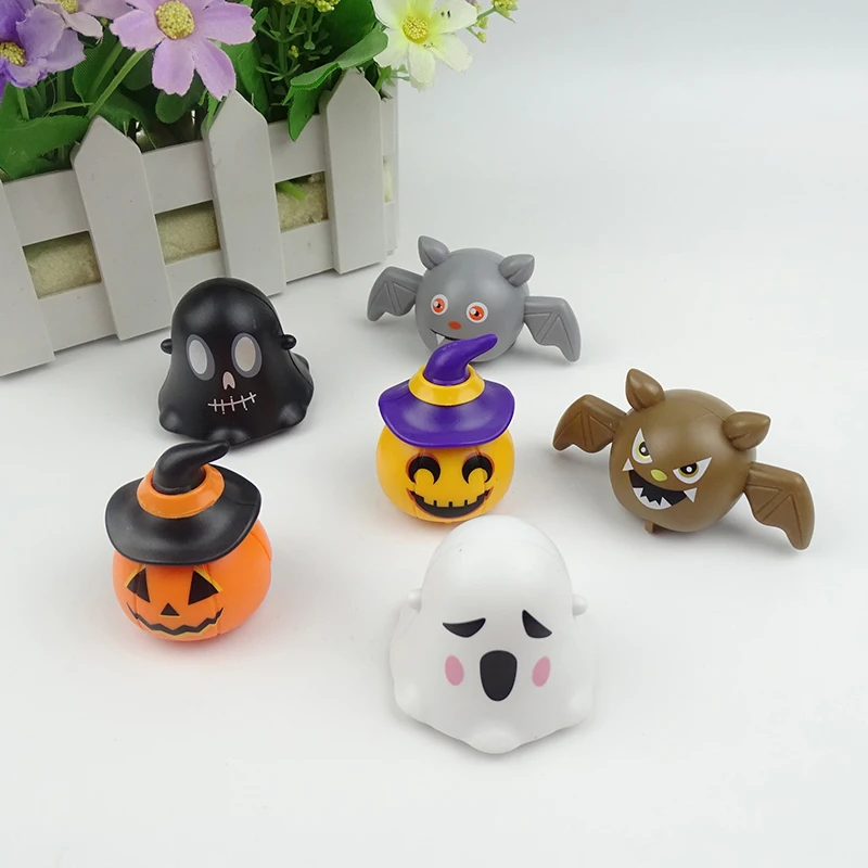 5 sztuk nowość Halloween Cartoon śliczne lalki zabawki śmieszne zwariowane dziecięce samochody z napędem pull back śmieszne nagrody dla dzieci świąteczne małe prezenty