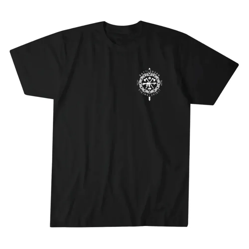 Til Valhalla Warrior Spirit Battleborn Military Grunt Tactics T-Shirt 100% Cotton O-Neck Short Sleeve Casual Mens T-shirt
