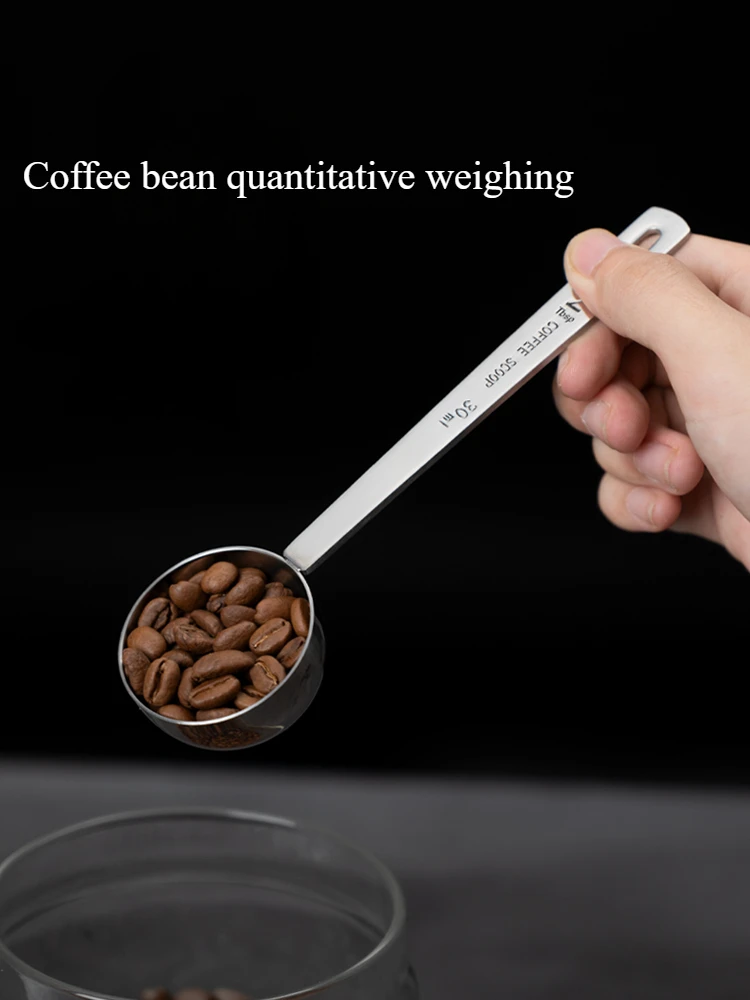 15ml/30nl stainless steel long handle coffee spoon Measuring spoon is suitable for ground coffee, loose tea and powder