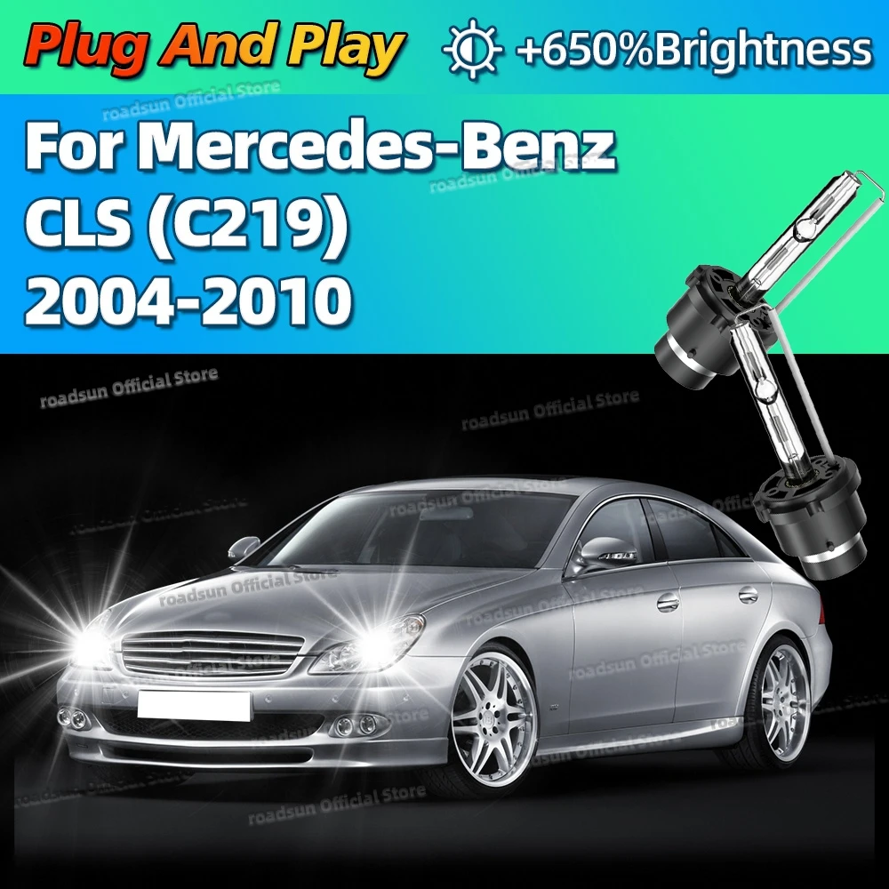 

Ксеноновые 35 Вт 6000 К белые автомобильные HID фары, замена лампочек D2S для Mercedes Benz CLS C219 2004-2010 2005 2006 2007 2008 2009