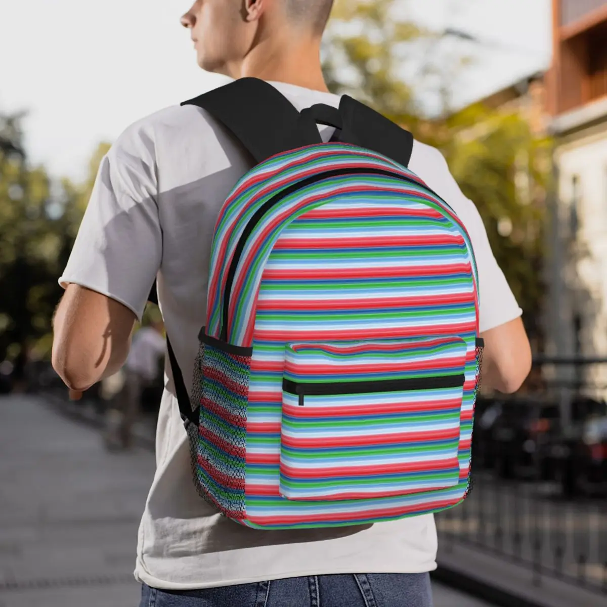 Good Guys Child's Play Chucky - Killer Doll - Stripes Backpack Daypack Large Capacity Kids BookBag School Bag Shoulder Bags