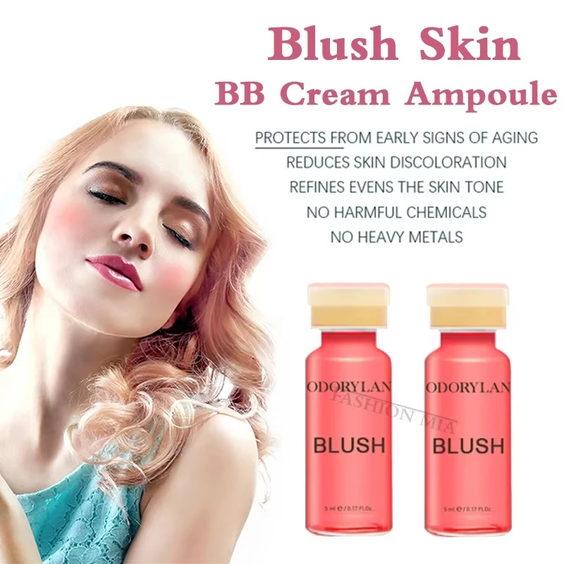 Korea 5ml Facial Semi-Permanent Blush BB Cream Glow Ampoule Natural Concealer Non-Fading Blush Foundation Beauty Salon
