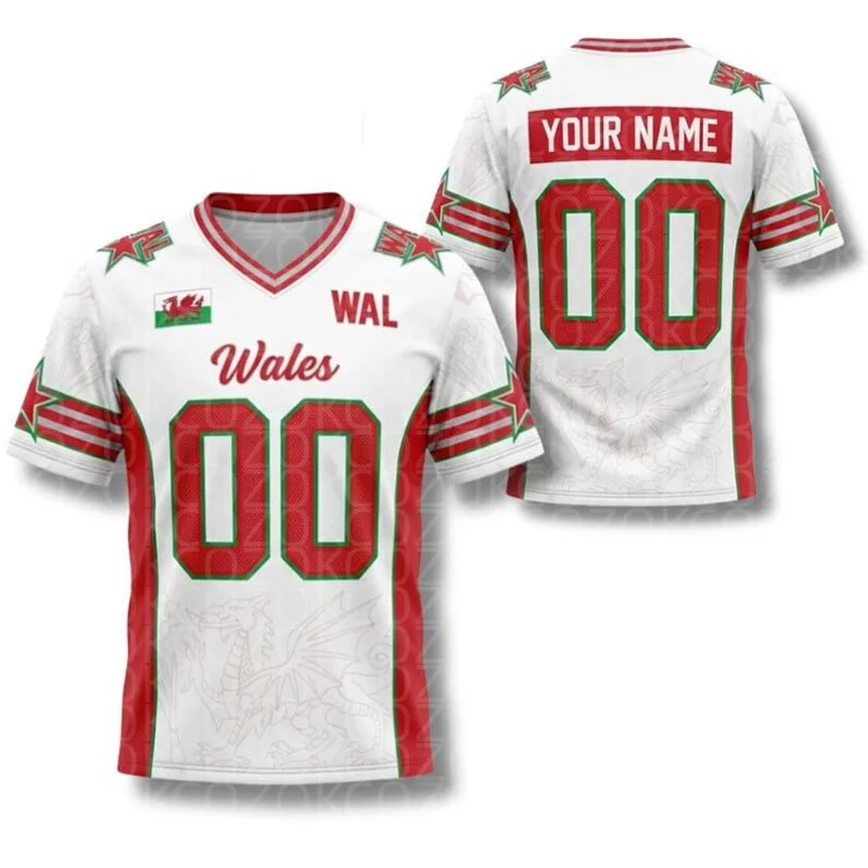 Custom Team Football Jersey for Men Women Football Short Sleeves T-shirts Athletic Tee Shirts