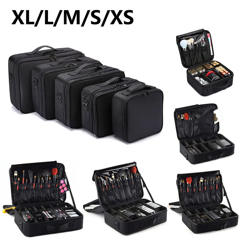 Professional Makeup Case Female Travel Big Capacity Beauty Nail ToolBox Cosmetic Organizer Suitcases For Makeup Storage Boxs