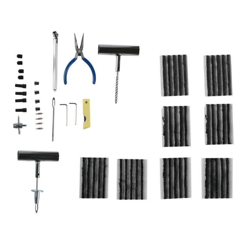 Auto Tire Repair Tubeless Tire Car Truck Motorcycle Puncture Tyre Repair Set