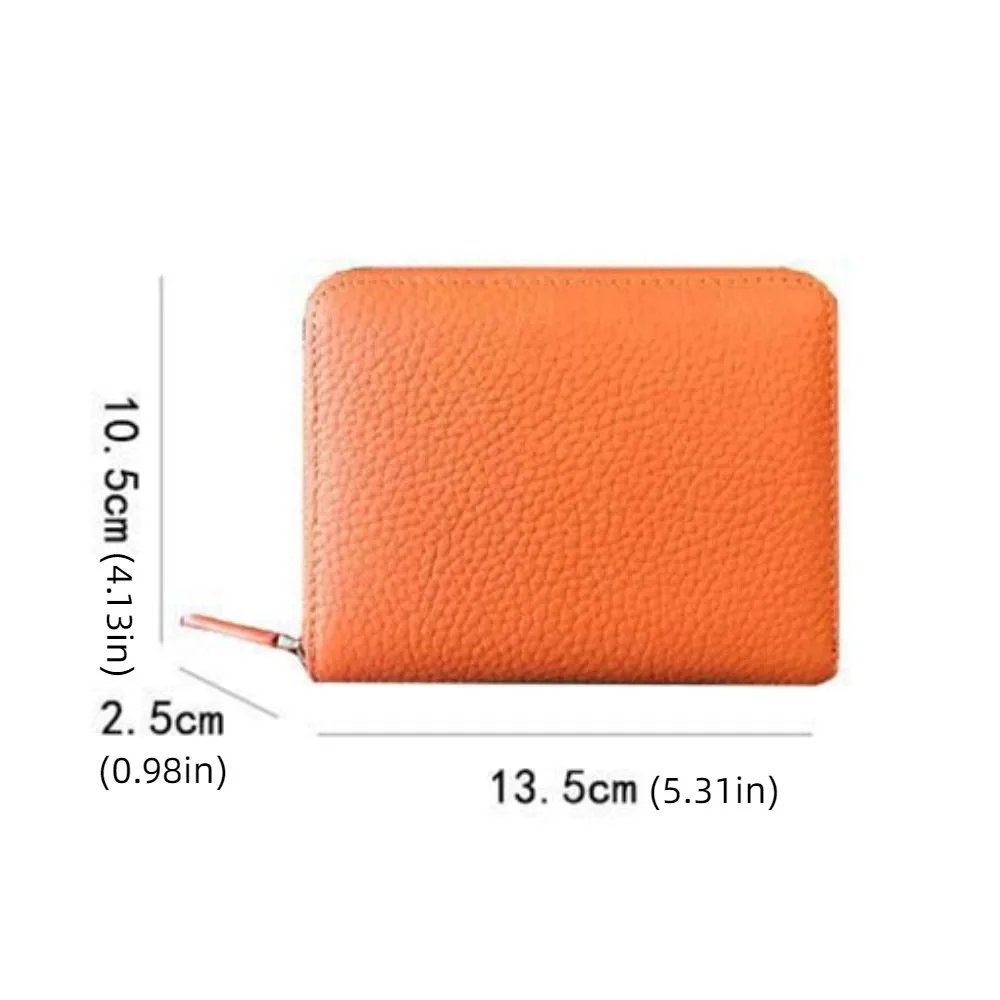 Przenośny, krótki portfel na karty, skóra PU, wiele przegródek na karty, wielofunkcyjny portfel na karty, kolorowy portfel na karty z zamkiem błyskawicznym, na zakupy