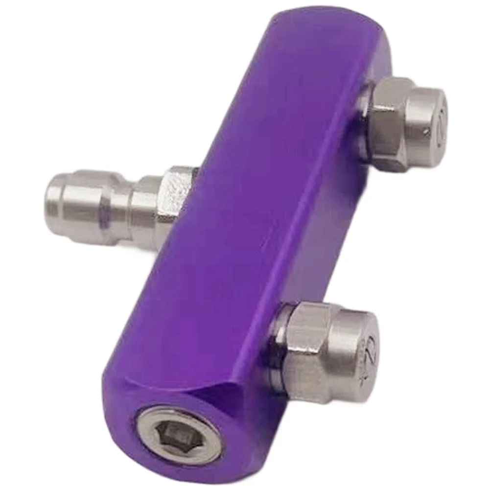 Aluminum Alloy Dual Head Car Wash Nozzle 40 Degree Fan Spray For High Pressure Cleaning Machine Garden Watering Tool