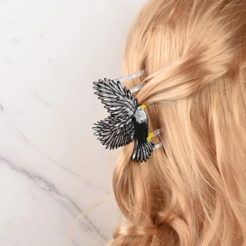 New Creative Eagle Hair Claw Clip Animal Crab Hair Clip Cartoon Fly Eagle for Women Girl Hairpin Hairwear Hair Accessories