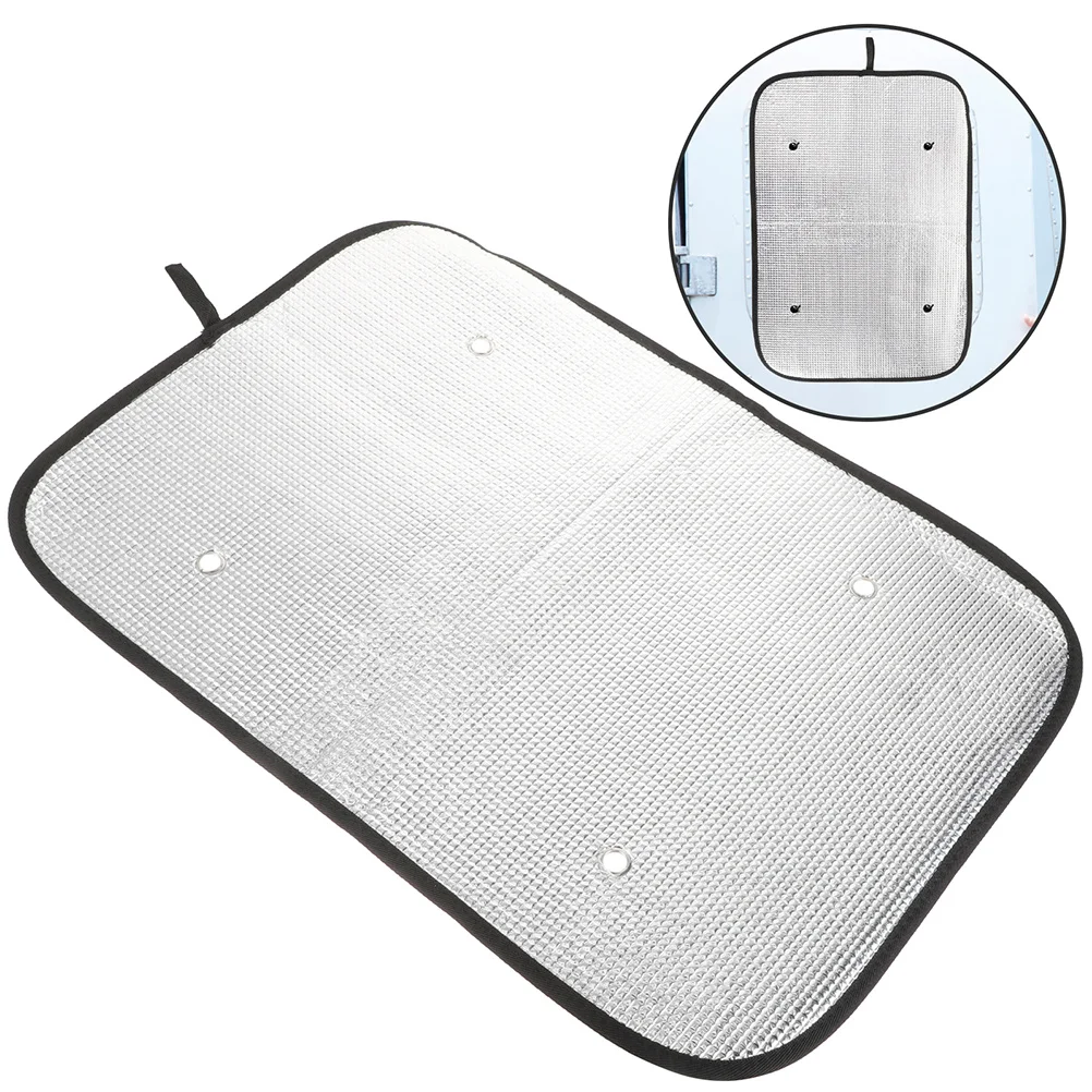 

4pcs Rv Sun Shade For Door Blackout Thin Insulation Protection Aluminum Foil Suction Cup Install Camper Window Shade Trailer