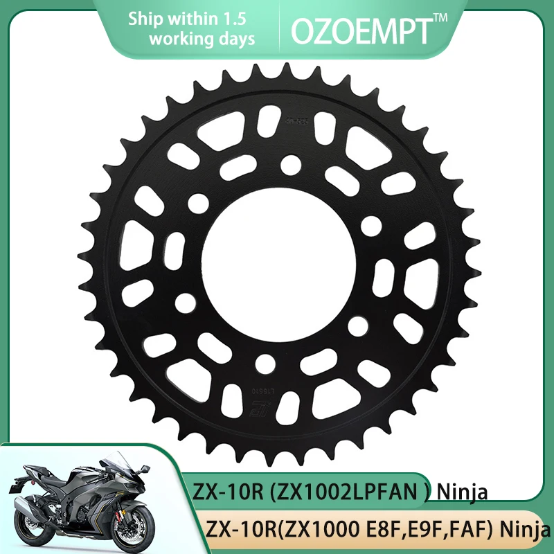 

OZOEMPT 525-41T Motorcycle Rear Sprocket Apply to ZX-10R (ZX1002 LMFAN,LNFAN,LPFAN) Ninja,(ZX1000 E8F,E9F,FAF) Ninja