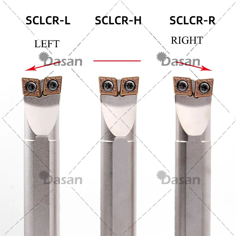 SCLCR Inner and Outer Carbide Insert Turning Tools Double Head S16Q S20R S25S CCMT CNC Machine Lathe Parts Abrasive Cutter