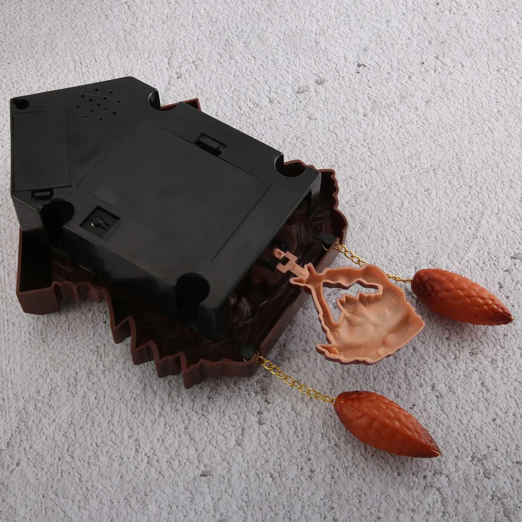 WON Форма дома 8-дюймовые настенные часы с кукушкой, винтажный колокольчик с птицей, таймер для гостиной, маятниковые часы, ремесленные художественные часы, домашний декор