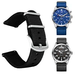 OCHSTIN 20mm 22mm Personalized Watch Nylon Strap Strap Replaceable Various Watch Accessories Safety Belt Pin Buckle